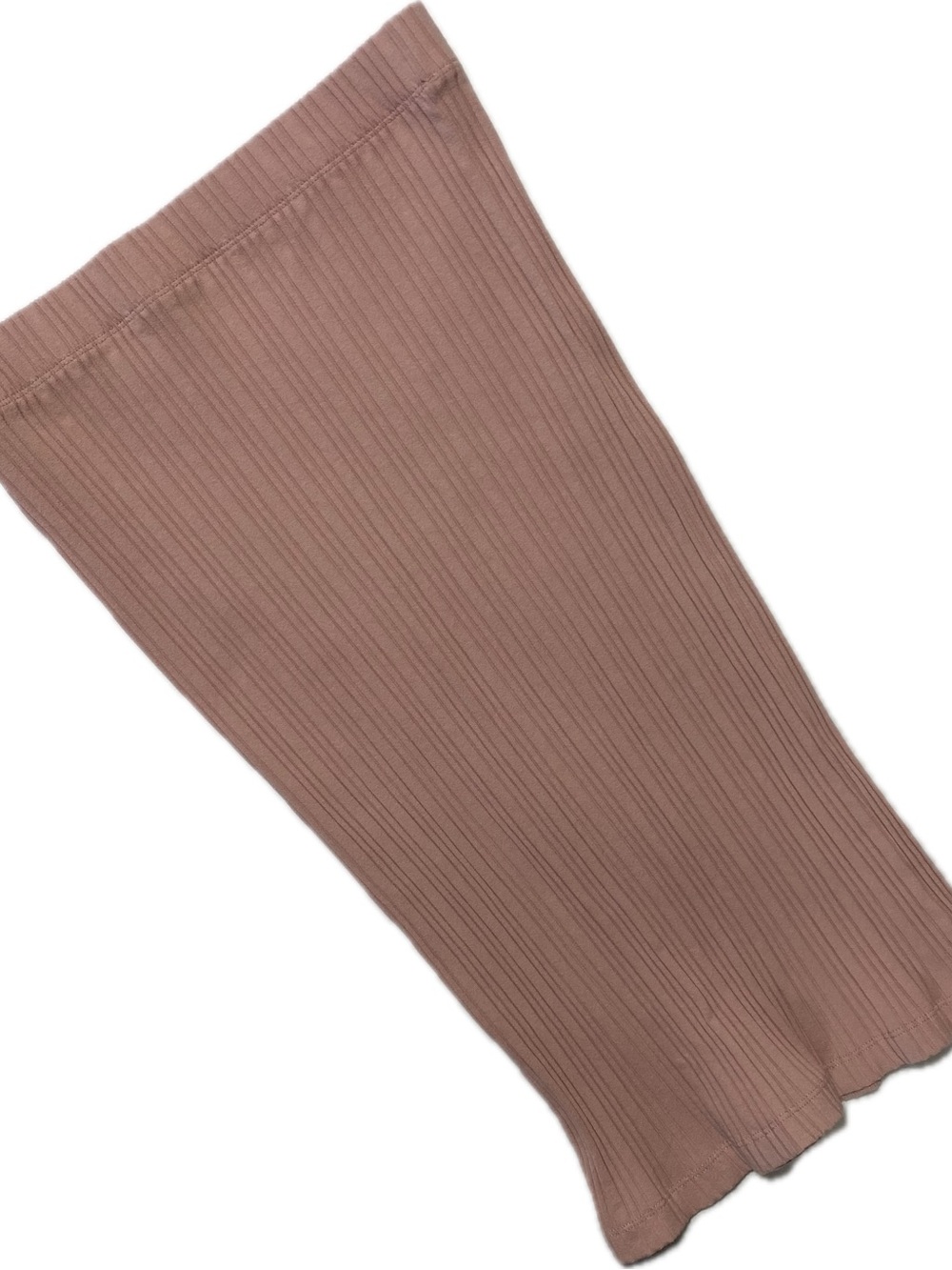 Madewell Ribbed Pencil Skirt - Dusty Mauve